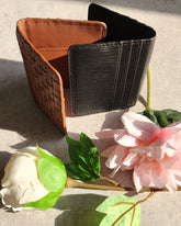Limited Edition Leather Card Holder – Black & Brown - Ali Leather