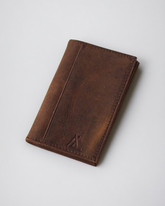 Premium Brown Leather Card Holder Wallet - Ali Leather