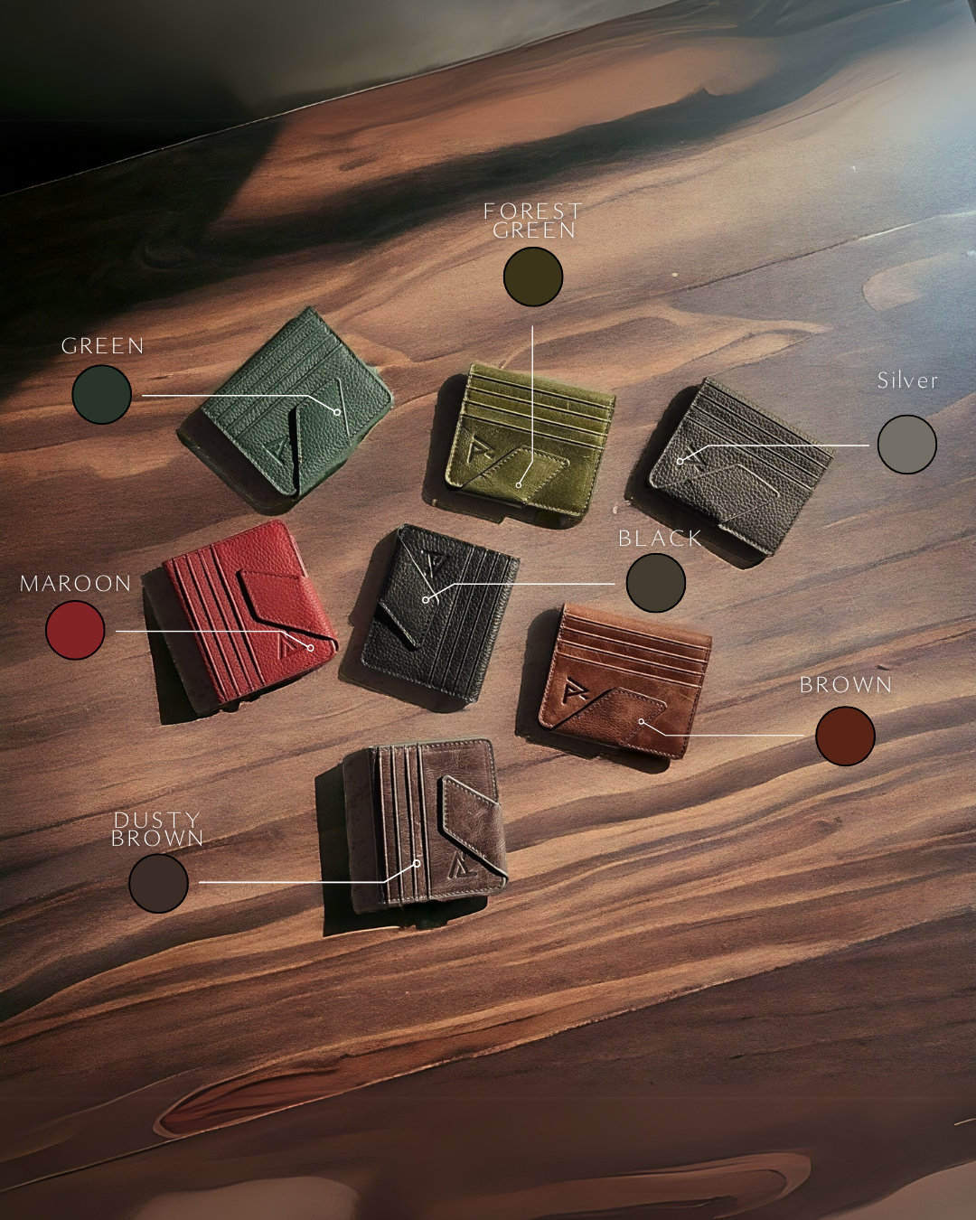 Cash Wallet with Card Holder – Premium Leather (Magnet Lock) - Ali Leather